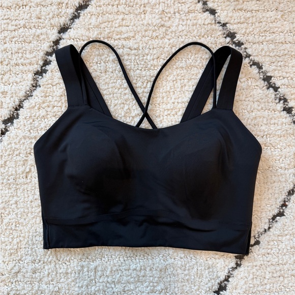 Lululemon Like a Cloud Longline Bra. Light Support, D/DD Cup, in black. - Picture 1 of 9